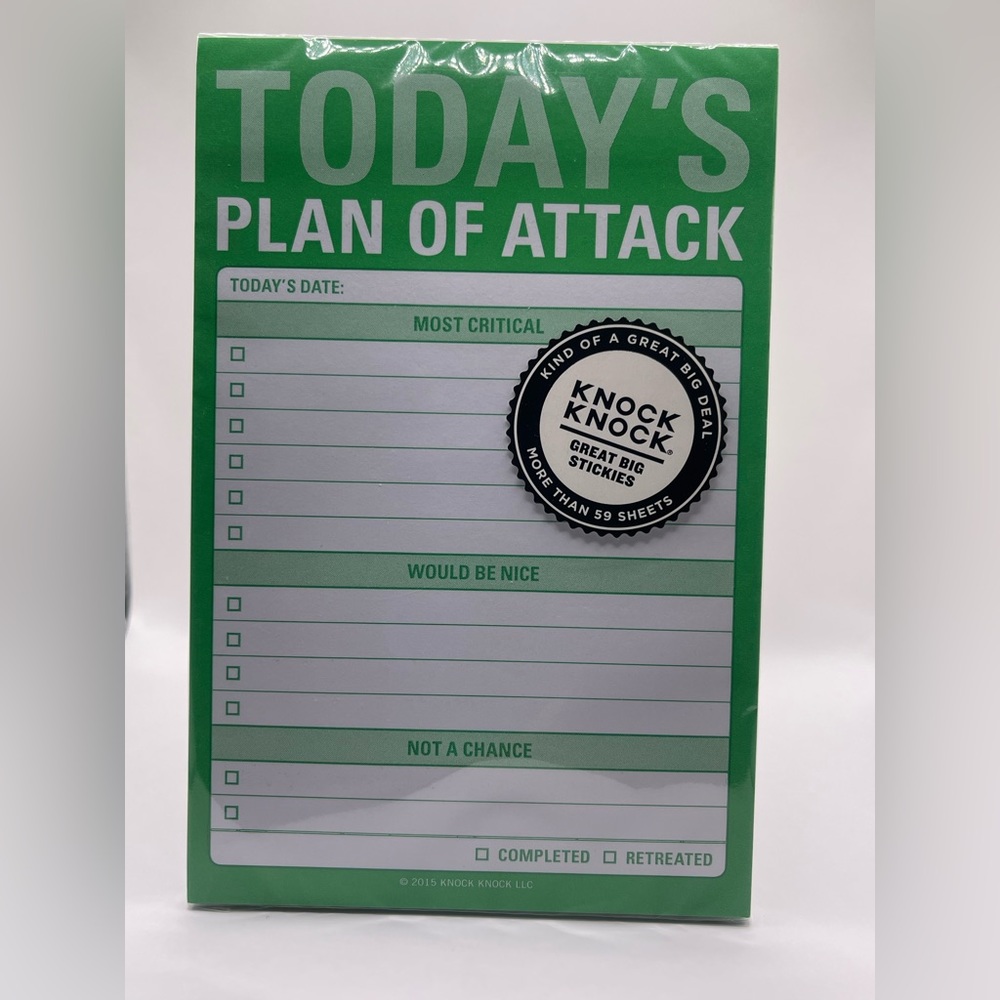 This is a small notepad to stay organized.